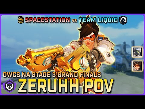 [ Zeruhh ] NA's BEST Tracer | Spacestation vs Team Liquid | OWCS NA Stage 3 Grand Finals