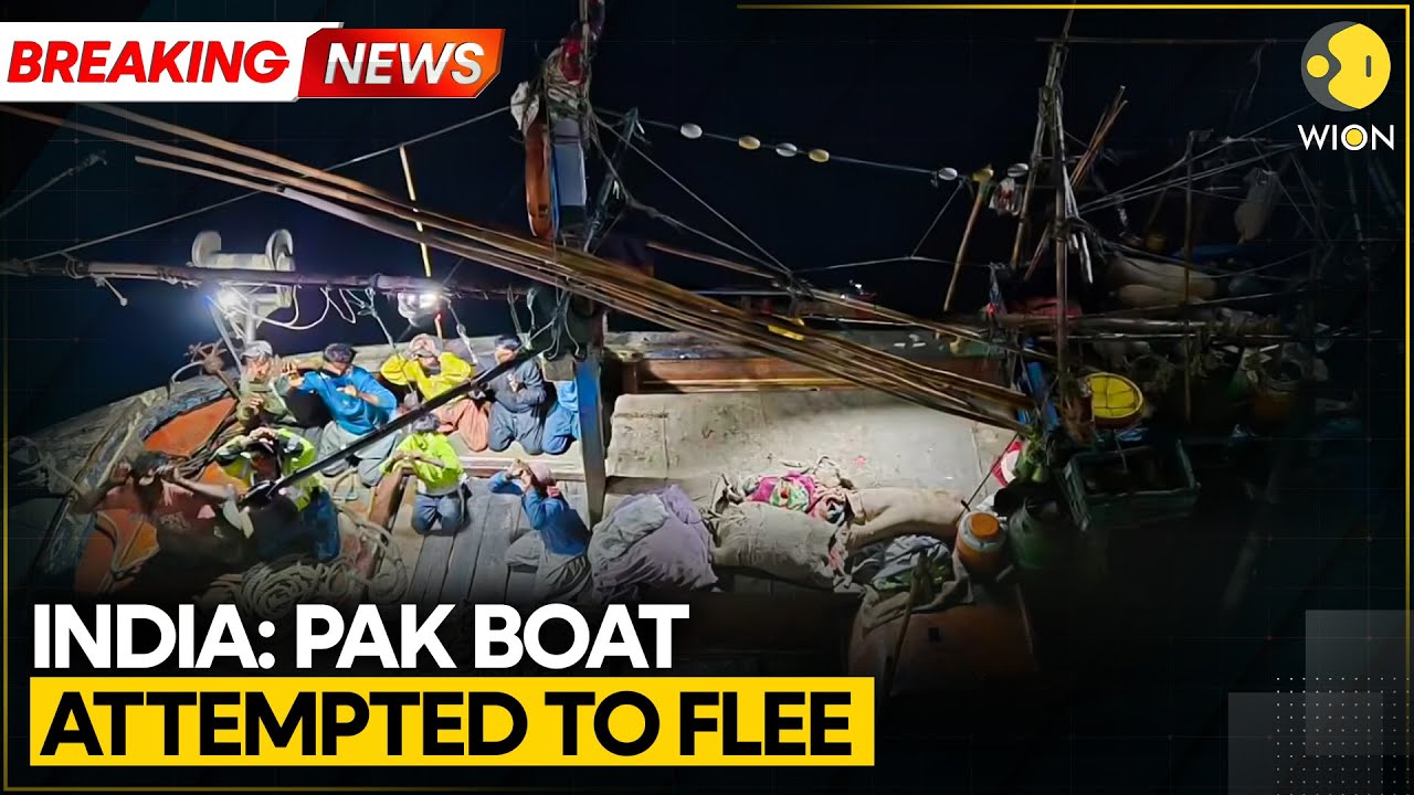 BREAKING: Indian Coast Guard Seizes Pakistani Fishing Vessel Off Gujarat Coast | WION