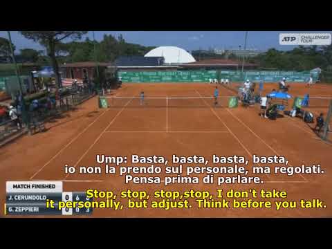 Zeppieri insulta l'arbitro