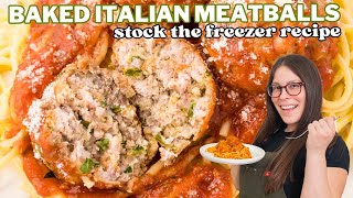 Baked Italian Meatballs – The Best Freezer-Friendly Recipe