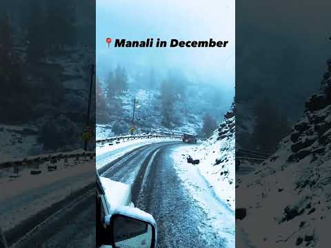 MANALI  in December....#manalitrip #himachal #snowfall #winter #sisu2022 #mountains