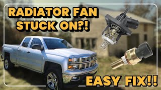 Radiator Fan Won't Turn Off? HOW TO FIX IT for 2014-2019 Chevy Silverado & GMC Sierra trucks!