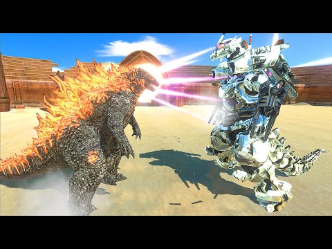 GODZILLA vs MECHA GODZILLA | GODZILLA vs All Monster  #3 - Animal Revolt Battle Simulator