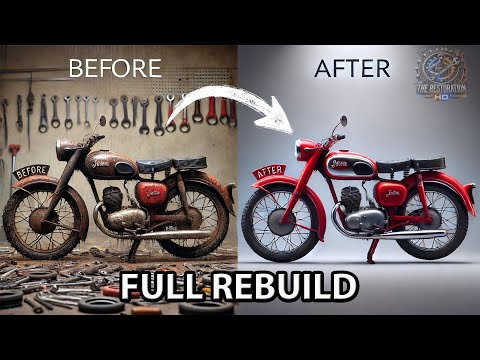 FULL REBUILD : Restoration Of An Abandoned JAWA Motorcycle 1960s| Complete Process