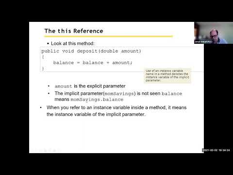 Big Java Chapter 3 Section 2 The This Reference