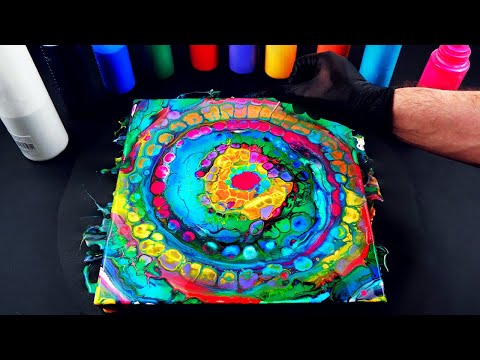 10 Colors Acrylic Pouring Chameleon Cells Swirl Pour Technique