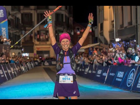 Plata de Clàudia Tremps a la TDS de l'Ultra Trail del Montblanc