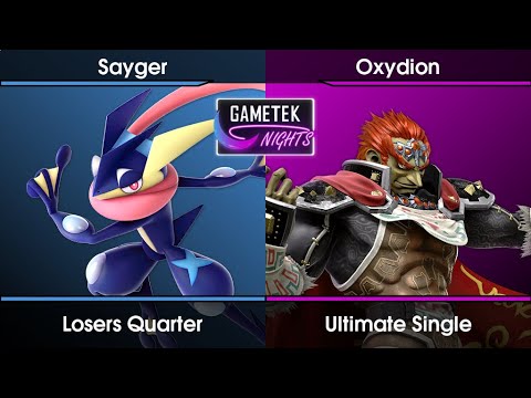 Gametek Night 2023.07 - Sayger (Greninja) Vs. Oxydion (Ganondorf) SSBU Ultimate Tournament