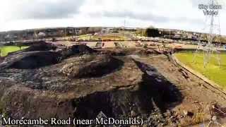 preview picture of video 'HD AERIAL VIDEO No 2 - M6 TO HEYSHAM LINK ROAD PROGRESS FEB 2015'