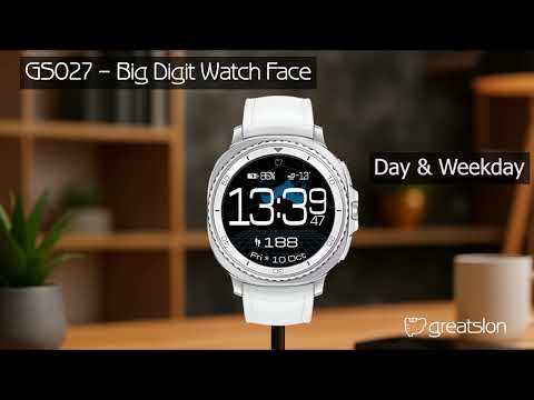 GS027 – Big Digit Watch Face