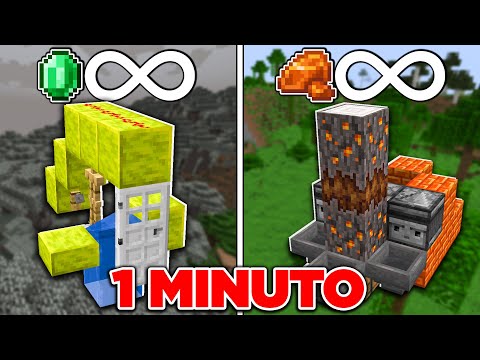 10 MINECRAFT FARMS in 1 MINUTE! - Minecraft Farms Quick and Easy - Snapshot MINECRAFT 1.21.4