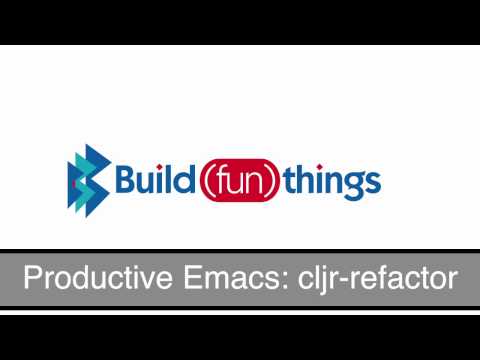 Productive Emacs: clojure refactor (cljr-refactor)