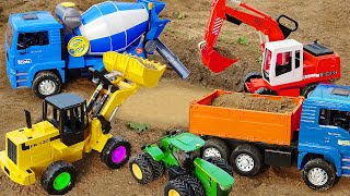 Car Toys Dump Truck Fire Truck | Construction Vehicles in the Sand