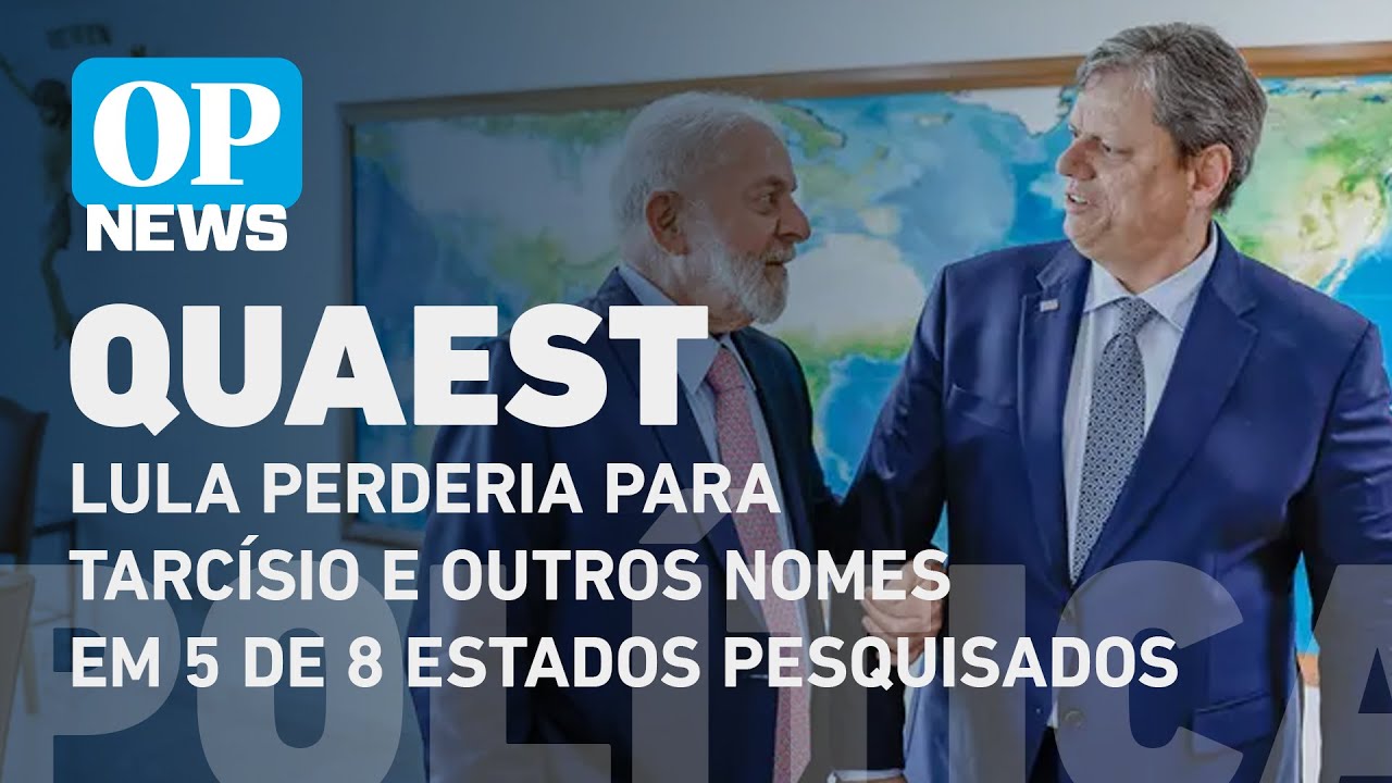 Quaest: Lula perderia para Tarcísio e outros nomes em 5 de 8 Estados na pesquisa | O POVO News