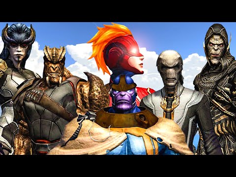 Captain Marvel Vs The Black Order And The Mad Titan THANOS - EPIC Superheroes Cinematic Battle