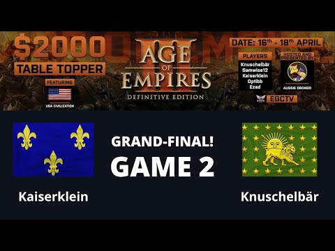 AOE 3 (DE) $2k Table Topper! GRAND-FINAL - Kaiserklein vs Knuschelbär - Game 2