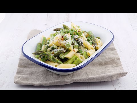 Spargel-Pasta mit Zitrone