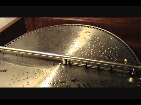 "AVE MARIA" Played On 1905 MIRA 18 1/2 Inch Concert Grand Console Music Box