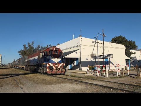 [4K] Tren de tolvas graneras de NCA con destino a Bell Ville pasando por Marcos Juárez!!!!!!