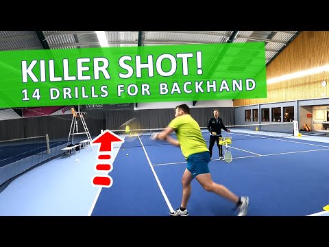Develop The Killer Shot! 🚨 14 Backhand Down The Line Drills 🔥 Great Practice For Singles & Groups