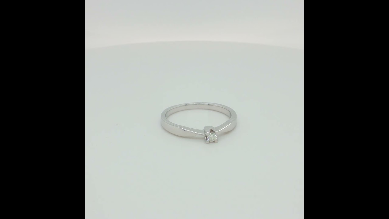 Kleopatra ring 0,05 H-W/SI 8 kt