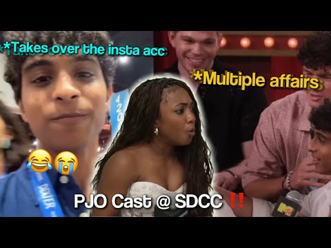 PJO Cast at SDCC…or just causing chaos