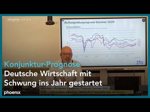 Konjunktur-Sommerprognose 2025: Pressekonferenz mit Prof. Timo Wollmershäuser am 12.06.25