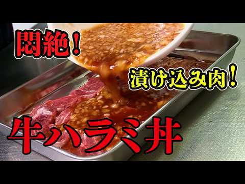 【漬け込みダレ！】自宅で出来る！簡単牛ハラミ丼レシピ！