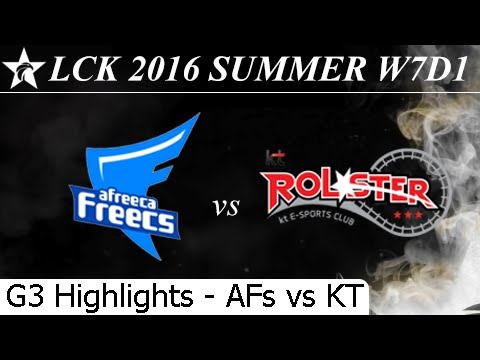 AFs vs KT Game 3 Highlights 04/07/2016 - LCK Summer 2016 W7D1M1 Afreeca Freecs vs KT Rolster