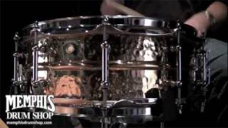 Video thumbnail for Ludwig 14x5 Hammered Bronze Snare Drum (LB550KT) by Memphis Drum Shop