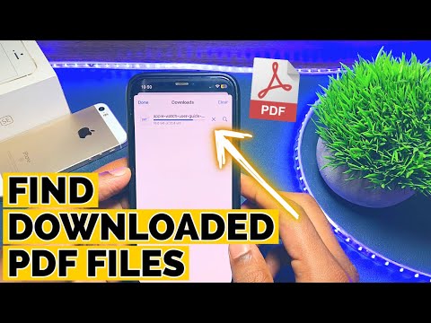 How to find Downloaded PDF Files on iPhone | Where PDF Files are Saved on iPhone