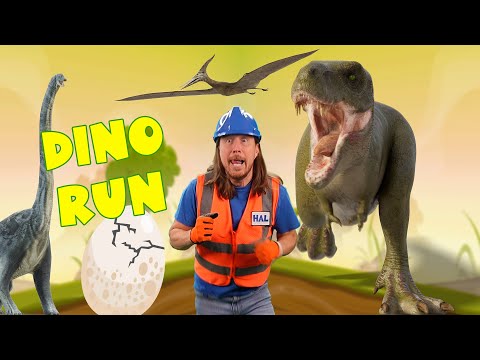 Dino Run Kids Song | Dinosaur Dance Song - Kingdom Kids Zone, Sing With Me - Handyman Hal - Music for Kids