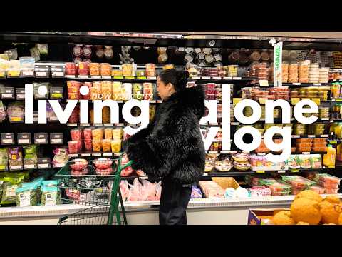 Alleinleben-Vlog | Was ich in einer Woche in NYC esse, schnelle & einfache Rezepte, Wiedereinstie...