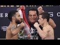 LUIS NERY VS MCJOE ARROYO FACE TO FACE AT WEIGH IN AT AT&T STADIUM