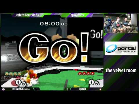 Jester's Court de Sal! - Losers Quarters - K&G| Underscores (ICs) vs QuadA (Samus) - Melee Singles