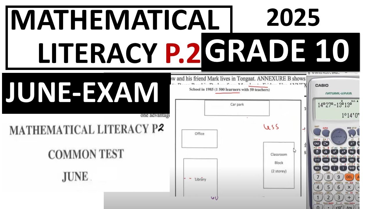 2025 GRADE 10  MATHEMATICAL LITERACY PAPER 2 JUNE EXAM: THUNDEREDUC, MATHS  LIT P.2 JUNE EXAMS PREP