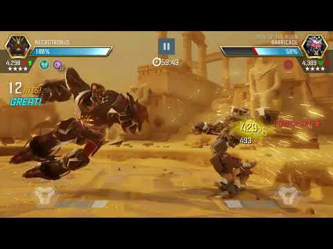 AM Necrotronus vs Barry. Transformers Forged to fight