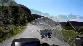 preview picture of video 'Norwegens Küste mit dem Motorrad'