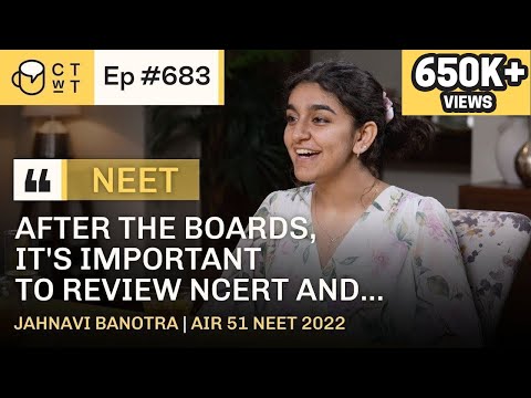 CTwT E683 - AIR 51 NEET 2022 Topper Jahnavi Banotra, AIIMS Delhi #neettopper #aiimsdelhi