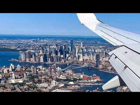 Landing at LaGuardia Airport | Spectacular NYC Views