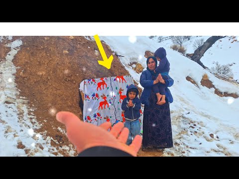24H Survival in a Snowy Cave ⛄ Extreme Cold in Zagros Mountains