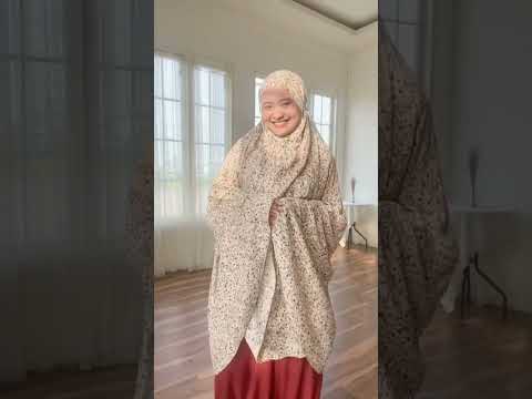 Mukena Motif Dewasa Alana Tanpa Karet By Aissah.id Mukena Travel Mukena Remaja Motif Caylin Cream