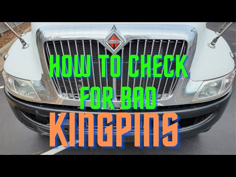Part of a video titled How To Check For Bad Kingpins - YouTube