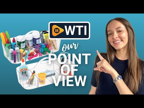 mDesign Plastic Divided Art and Craft Storage Organizer Caddy Tote Bin with Handle for Home Office and Living Room - Holds Pencils - WTI product video review