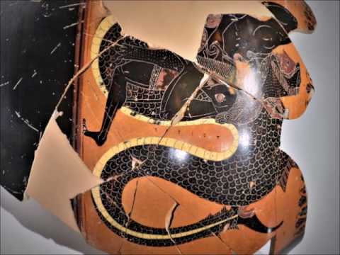 ANFORA ATTICA A FIGURE NERE