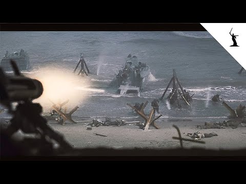 REAL FOOTAGE OF OMAHA BEACH | 4K COLORIZED