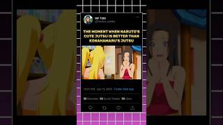 the moment when naruto's cute jutsu is better than konahamaru jutsu || #naruto