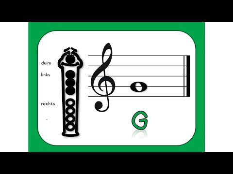 Hoe speel je de G op een sopraan blokfluit?