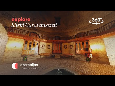 Tour Sheki Caravanserai em 360 | Viaje para o Azerbaijão | Experimente o Azerbaijão