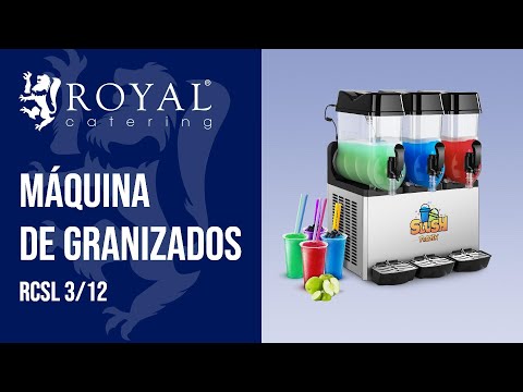 vídeo - Máquina de granizados - 3 x 12 l - Royal Catering